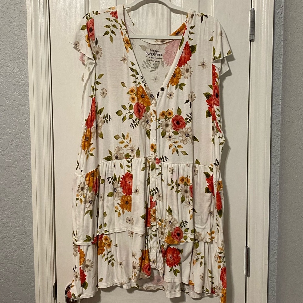 Torrid Ruffle Tiered Shirt #39